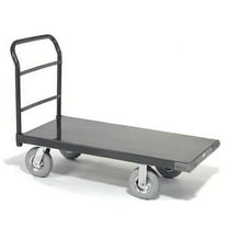 Platform Truck w/Steel Deck, 8" Pneumatic Casters, 72 x 36, 1200 Lb. Capacity
