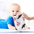 thumbnail image 7 of SKYSONIC 3 PCS Pink Pumpkin Baby Muslin Washcloths, Cute Bat Halloween Face Towel Burp Cloths Ultra Soft Absorbent Cotton Bath Wipes Towels for Newborn Boys Girls, 7 of 7