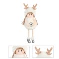 thumbnail image 3 of Naiovety 1 unidad de adornos navideños para el hogar 2020 muñeco de Ángel de Navidad regalos de Navidad adorno de Navidad Año Nuevo 2021 Kits de decoración para fiestas Blanco Copo de nieve Naiovety HA001202-01, 3 of 6