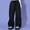 Black2, variant on Crunowin Girls Cotton Cargo Pants, Solid Color Multi Pockets Loose Spring Season Casual Pants Size 13