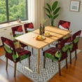 thumbnail image 4 of Chair Covers for Dining Room Chairs Stretch Christmas Printed Dining Chair Cover Set Of 6,Washable Elastic Christmas Kitchen Chair Slipcovers,Removable Seat Protector for Home or Party, 4 of 8