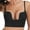 Black, variant on VISALY No Show Bra for Backless Dress, Women's Bra U Neckline Backless Bra V Padded Cut Bras for Support, Padded Bras, Plus Size Strapless Bras for Women, White & Skin Tone Bras, Black,B