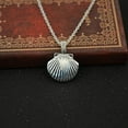 thumbnail image 2 of Ruanlalo Women\'s Stylish Sea Shell Locket Pendant Alloy Chain Necklace Jewelry Gift Gold, 2 of 6