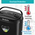 thumbnail image 6 of Versatile Usage Paper Shredder, 14 Sheet Cross Cut, 6.6 Gallon Basket, P-4 Security Level, 3 Mode Design - Jam Proof Heavy Duty Shredder for Home and Office, 6 of 6