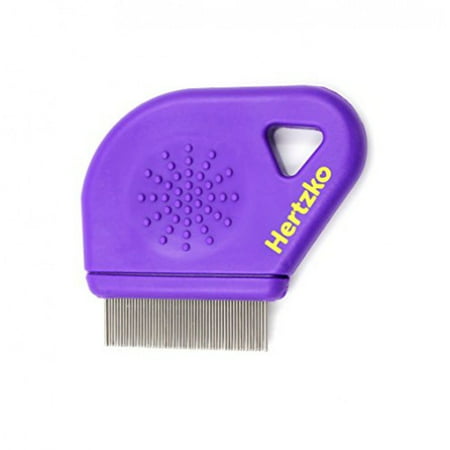 Flea Comb By Hertzko – Closely Spaced Metal Pins Removes Fleas, Flea Eggs, And Debris From Your Pet’s Coat - 10mm Metal Teeth Are Great For Short Hair Areas - Suitable For Dogs And (Best Way To Remove Cat Hair From Couch)
