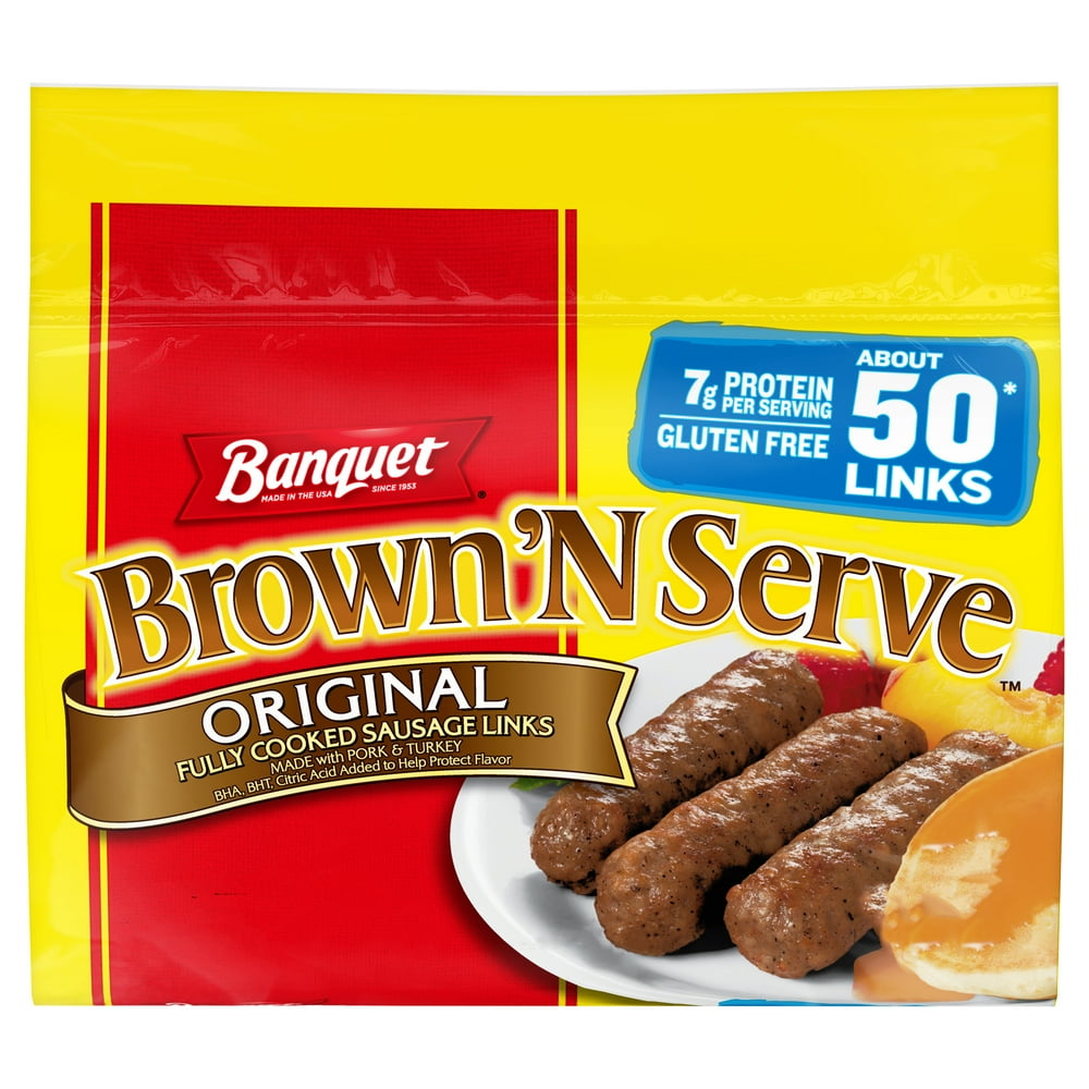 Banquet Brown ‘N Serve Original Sausage Links, 32 Oz, 50 Ct
