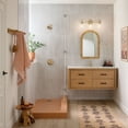thumbnail image 3 of 55211CPZ Kichler Lighting Kavi - 3 Light Bath Vanity-10 Inch Tall and 23 Inch Wide-Champagne Bronze Finish, 3 of 9