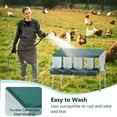 thumbnail image 4 of Noaman 4-Hole Chicken Nest with Legs and Cover, Galvanized Steel Green Chicken Nesting Box, 42.12"x12.99"x31.88", Freestanding or Wall-Mounted, Easy Egg Collection, 4 of 8