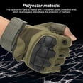 thumbnail image 4 of Uxcell Men's Outdoor Fingerless Gloves Half Finger Gloves Breathable Workout Gloves Green, XL, 4 of 7