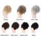 thumbnail image 3 of Pelucas de moño de pelo rizado para mujer, cola de caballo desordenada, envoltura de pelo sintético, 3 of 7