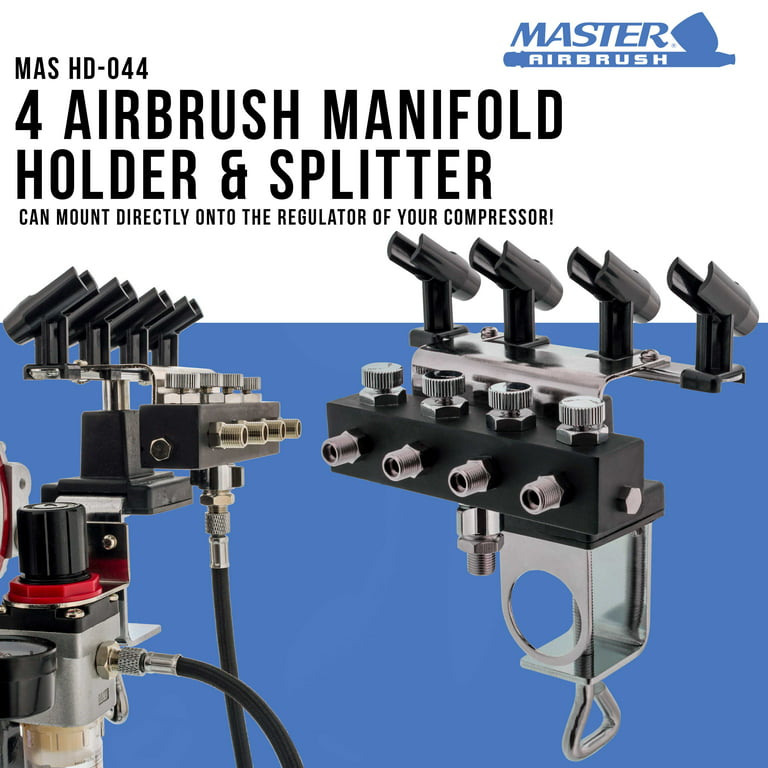 Airbrush Splitter Professional Airbrush Accessories Air Brush Multiple Use  Airbrush Fittings 1/8 with Adjust Knob