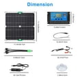 TSV Solar Panel Kit with 100A Charge Controller, RV and Boat Compatible