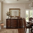 thumbnail image 6 of Benjara 2 Doors Cabinet Wooden Buffet with 3 Drawers and Claw Feet- Cherry Brown, 6 of 6