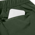 thumbnail image 4 of Men's Hiking Cargo Shorts 10" with Zipper Pockets Quick Dry Casual Stretch Golf Work Elastic Waistband Short Outdoor Summer Green, 4 of 9