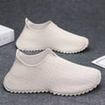thumbnail image 6 of Men'S Breathable Knitted Mesh Slip-On Sneakers with Durable PVC Sole - Lightweight Low-Top Casual Shoes  for Running, Hiking, Gym & Outdoor Activities, Hiking Footwear, Sporty Design, Comfortable Fit, 6 of 9