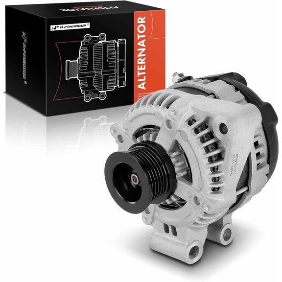 A-Premium Alternator Compatible with Land Rover Range Rover/Range Rover Sport 2006-2009 4.2L 4.4L, LR3 2005-2009 4.4L, 12V 150A 6-Groove Pulley Clockwise, Replace# YLE500390, 1042103691
