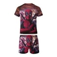 thumbnail image 7 of Harley Quinn Boys 2-Piece Swimsuit Set, Short Sleeve Rash Guard & Swim Trunks, 7 of 7