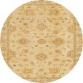 thumbnail image 1 of Ahgly Company Indoor Round Abstract Yellow Abstract Area Rugs, 8' Round, 1 of 6