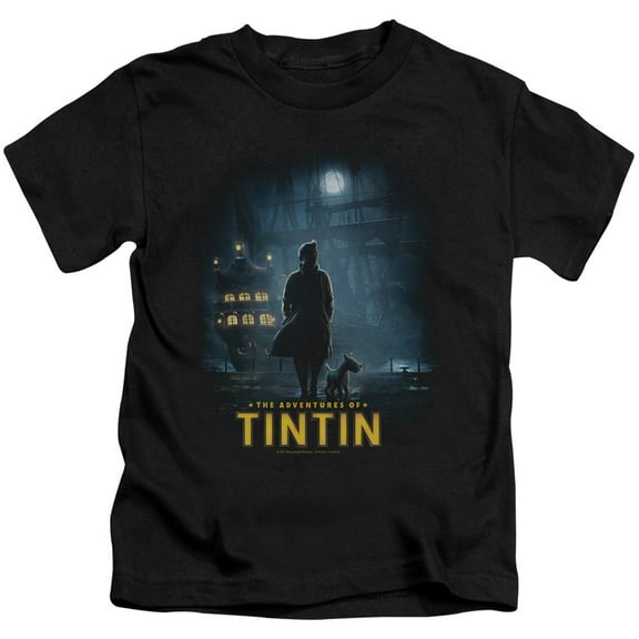 Tintin - Title Poster - Juvenile Short Sleeve Shirt - 5/6