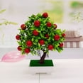 thumbnail image 4 of Ludlz 1Pc Potted Artificial Fruit Tree Bonsai Stage Garden Wedding Party Decor Props, 4 of 7