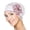 white hat wine red l, variant on Versatile Unisex Chemo Hat Skull Hat with 3D Flower for Outdoor Activities and Street Fashion Photo Props