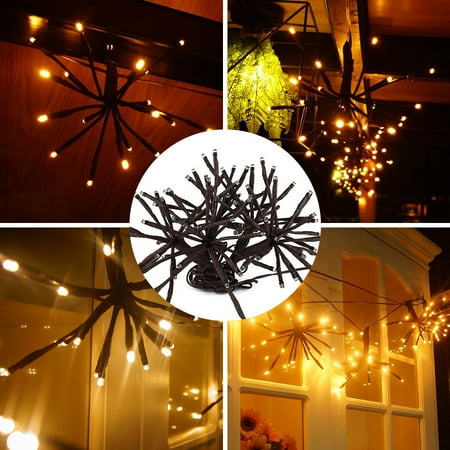 Twigs And Fairy Lights ED Decorative Lights, Brown cord, DIY Party Lights Decorative Branch Lights, 8 Flashing Modes, Twig Starburst Water Resistant Fairy String Lights for Garden, Wedding, Christmas Party 6.5ft/2m 100LEDs ()