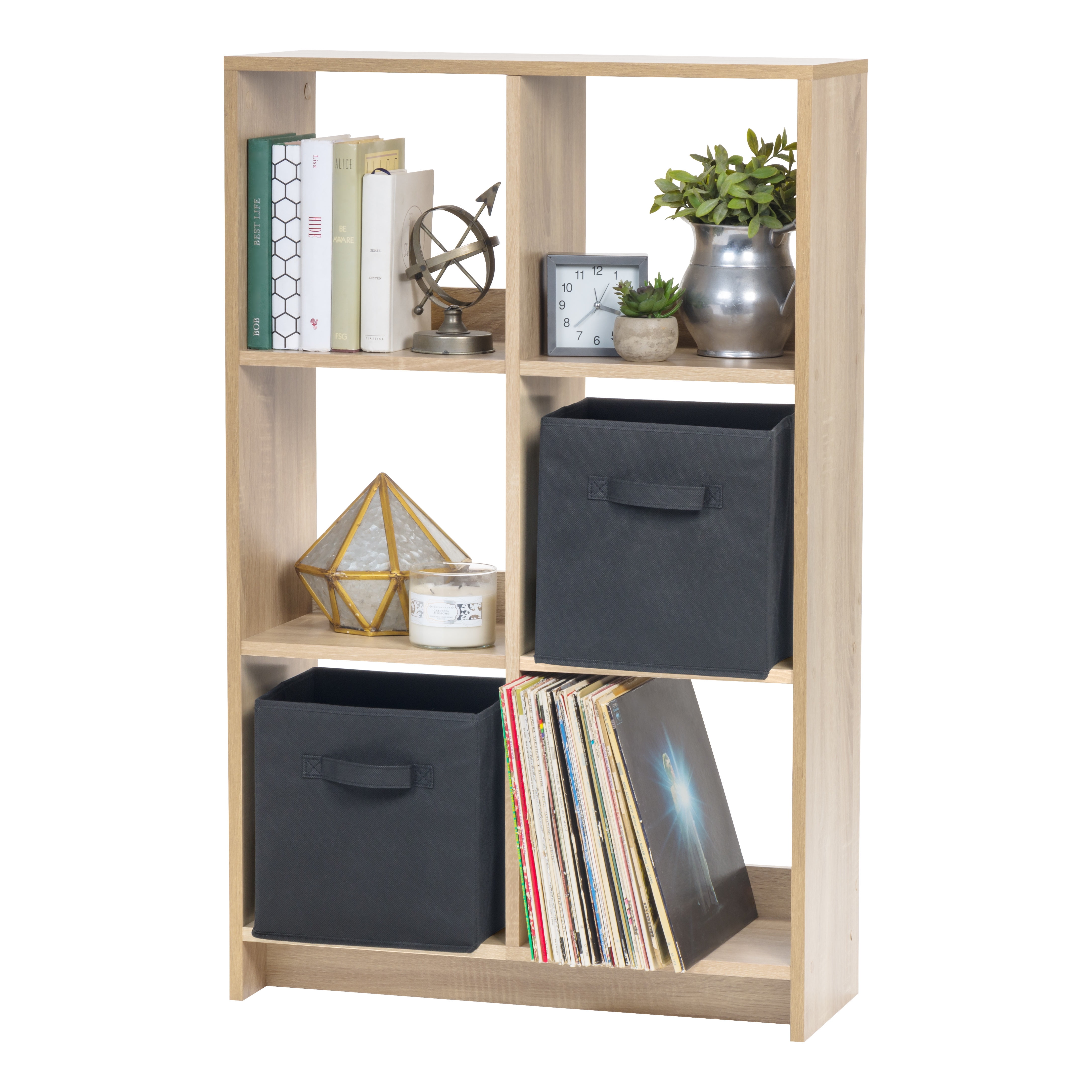 IRIS 6 Cube Light Brown Heavy-Duty Organizer