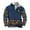 Blue, variant on Aztec Sweatshirts for Men Vintage Ethnic Style Pattern Print Casual Long Sleeve 1/4 Zip Fleece Stand Collar Pullover Sweaters Western Tops with Pocket Hot Pink M