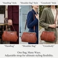 thumbnail image 2 of 2026 New Elegant Waterproof Women Leather Kiss-Lock Tote Handbag, Vintage Crossbody Purse for Daily Use, Work, Travel and Casual Outings, 2 of 7