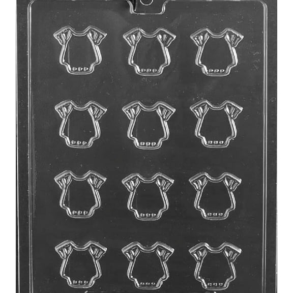 Grandmama's Goodies B075 B/S Baby Shower Outfit Chocolate Candy Soap Mold with Exclusive Molding Instructions