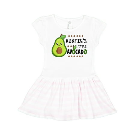 

Inktastic Auntie s Little Avocado with Cute Baby Avocado Gift Toddler Girl Dress