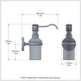 thumbnail image 2 of Prestige Skyline Collection Wall Mounted Soap Dispenser in Satin Chrome, 2 of 3