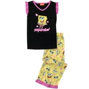 Girl's 2 Piece SpongeBob SquarePants Capri Set