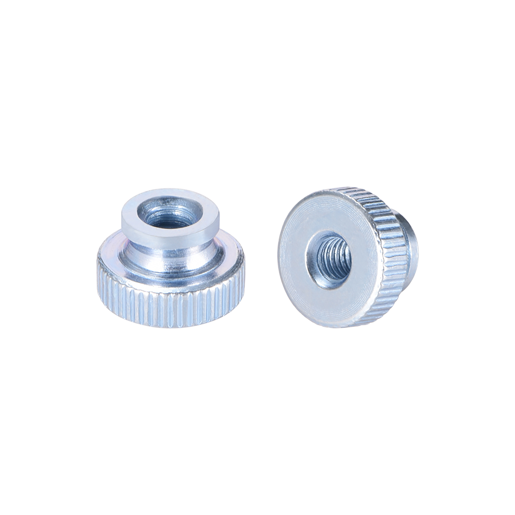Knurled Thumb Nuts, M4 Round Knobs with , Zinc Plating 30 Pcs