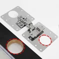 thumbnail image 5 of 2/10Sets Hinge Repair Plate Kitchen Cabinet Door Hinges Mounting Plate with Screw Flat Fixing Brackets Furniture Hardware Tools, 5 of 5
