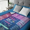 thumbnail image 4 of 15 Year Old Girl Gifts for Birthday - Quinceanera Gifts Blanket 50" x 40" - Gifts for 15 Year Old Girls - 15th Birthday Presents for Teen Girls - Quince Decorations for Girl Gift Ideas, 4 of 6