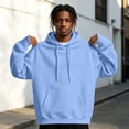thumbnail image 4 of Hoodie Sweatshirt for Men -Lined Long Sleeve Pullover Sweatshirt Warm Fall Winter Sweatshirts, 4 of 7