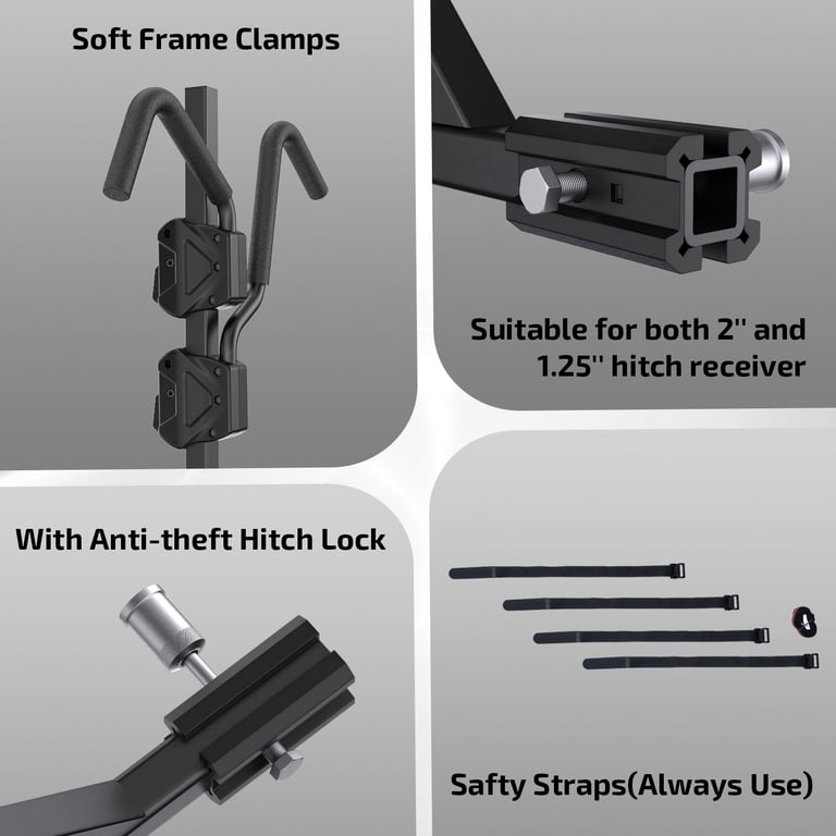 Ozark Trail 2-Bike Hitch Rack, 132 lb Capacity photo 4