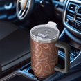 thumbnail image 6 of Floral 40oz Tumbler– Stainless Steel Insulated Tumbler with Handle and Straw, Large Capacity Travel Cup for Hot & Cold Drinks,Thanksgiving,Christmas, Spring,Flower, 6 of 6