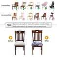 thumbnail image 4 of Stretch Chair Seat Covers Set of 4, Removable Washable Anti-Dust Dining Room Protector Cover Chair Seat Cushion Slipcovers (4, Light Blue), 4 of 6