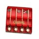thumbnail image 3 of 4 s de comedor con temática navideña con colgante, de sopa, caja de regalo, juego de vajilla elegante pulido con espejo para regalo de rosa Gloria cuchara de cena, 3 of 9