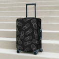 thumbnail image 5 of Yiaed White Pineapples Print Travel Luggage Cover Suitcase Protector Fits 18-32 Inch Luggage Wheel Covers Patterned Elastic Luggage Anti-scratch（No luggage）-X-Large, 5 of 5