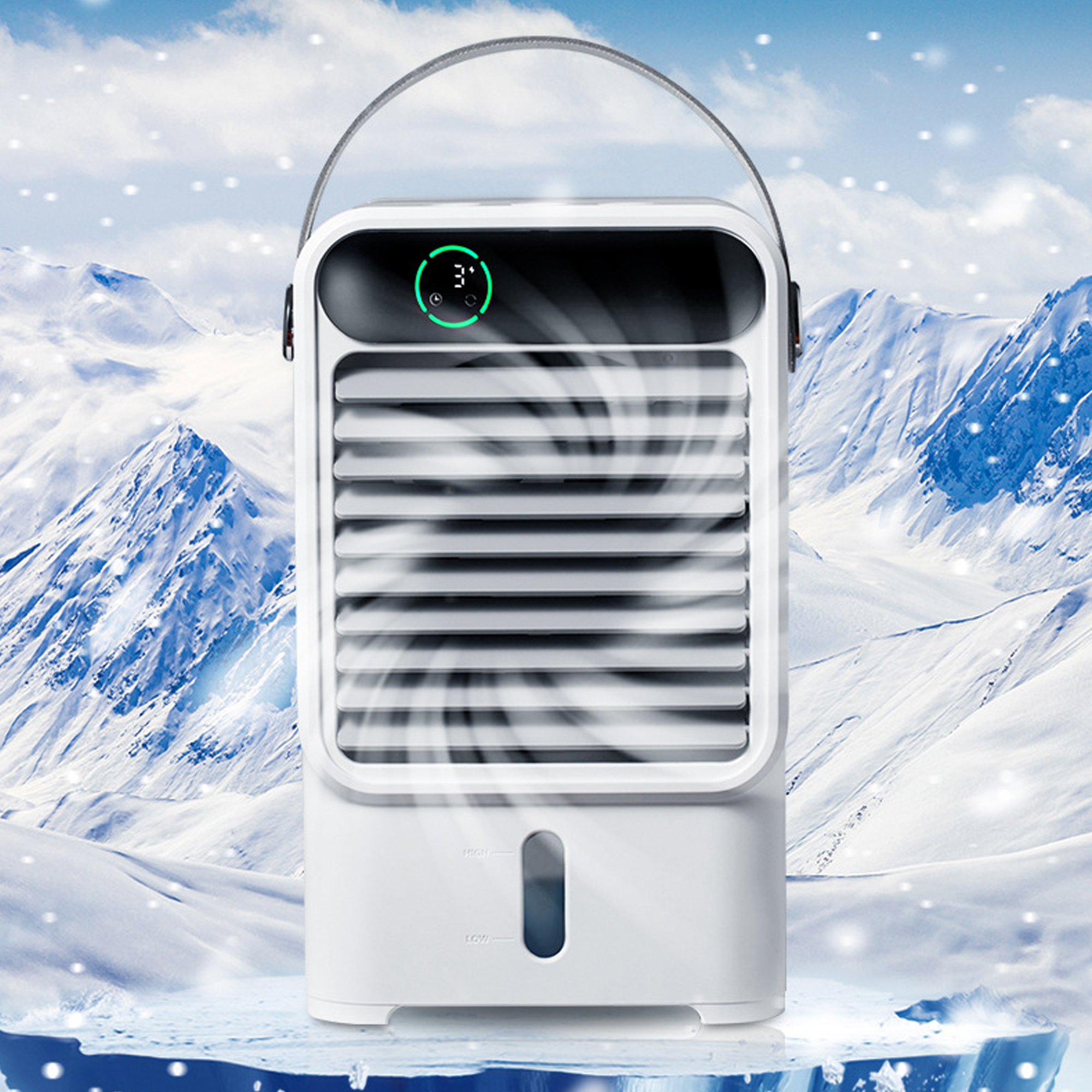 Oyajia Mini Air Cooler Fan, Mini Ac Cooler Air Cooler Desk Fan with