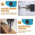 thumbnail image 3 of HILDA Rechargeable Electric Hammer Electric Impact Drill Wall Drilling Tools Set, EU Plug Charger +, 3 of 5