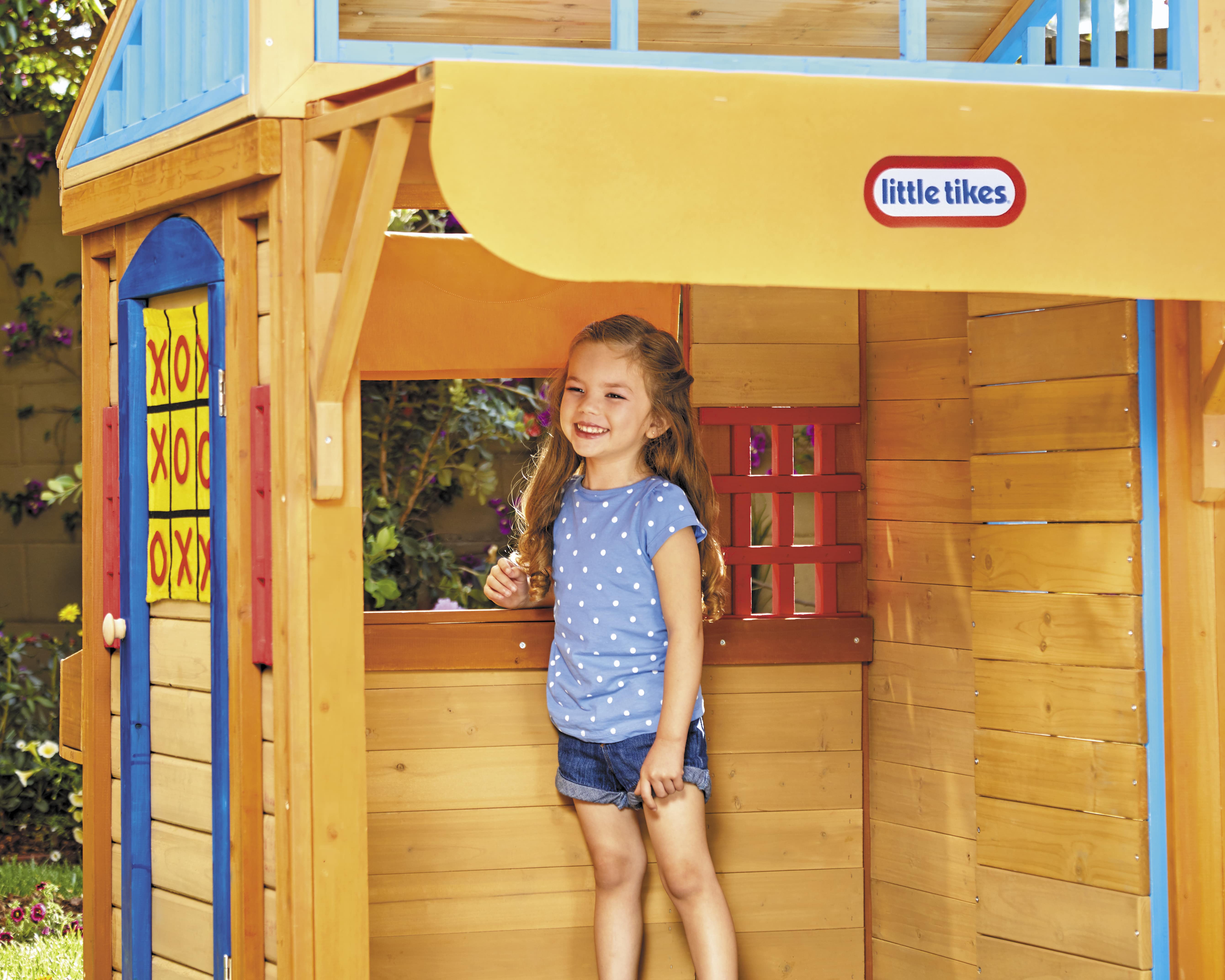 Little Tikes® Real Wood Adventures™ 5-in-1 Game House, Wooden Playhouse, Skee-Ball & More for Playground Backyard Set Suitable For Kids, Boys and Girls Ages 3+ - image 5 of 7