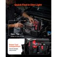 thumbnail image 6 of KFFKFF 13-Inch Tool Bag with 33 Pockets, Open Top Design, Durable Plastic Base, Adjustable Shoulder Strap, Portable Organizer for Electrical Maintenance, DIY Projects, and Jobsite Applications, 6 of 9