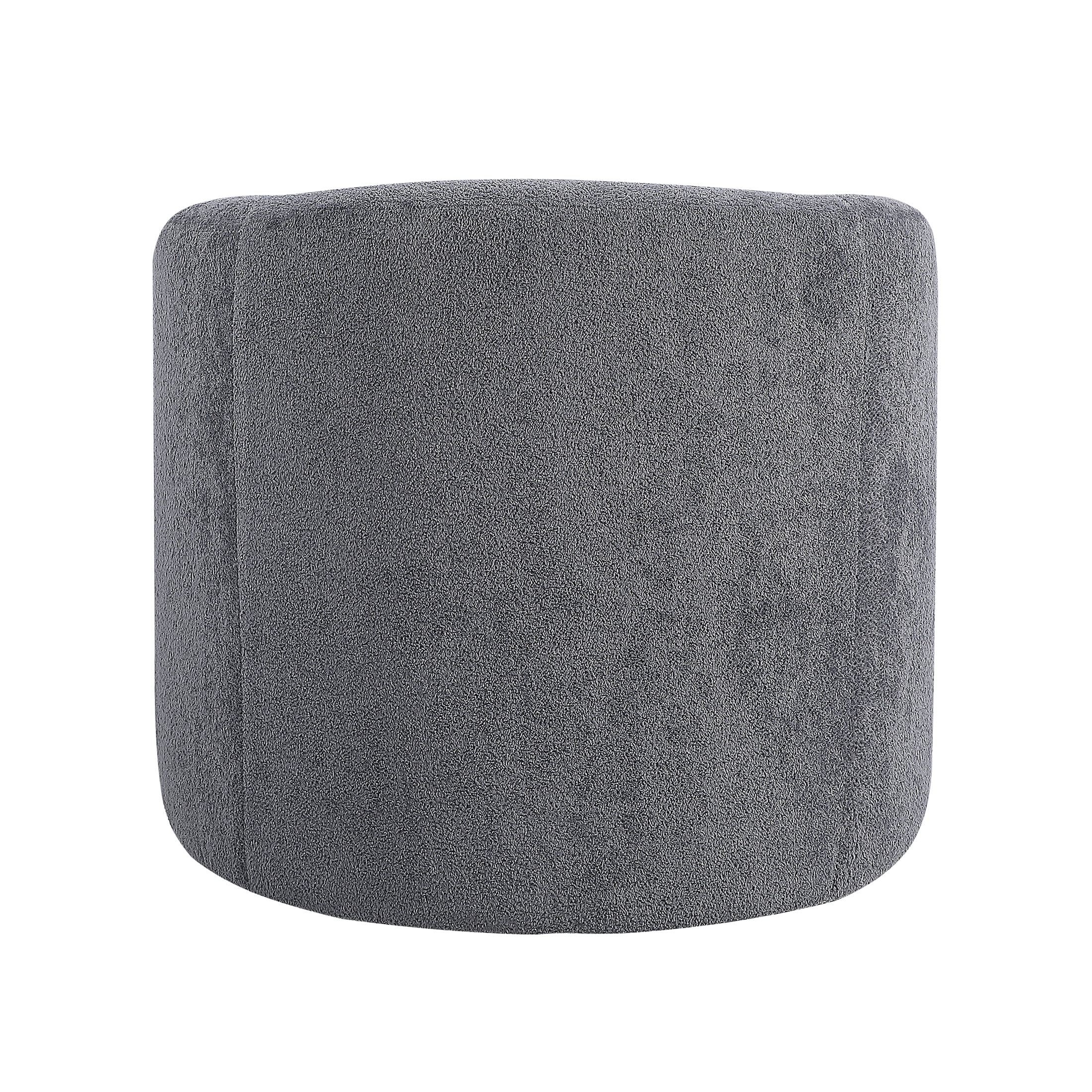 OakvillePark Lomi Contemporary Microfiber Swivel Chair, Dark Gray