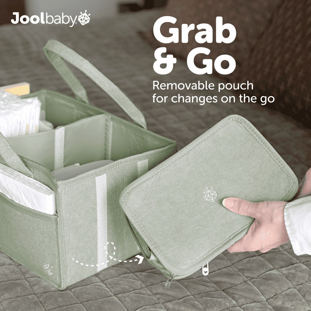 Jool Baby Tag-Along Diaper Caddy Organizer
