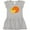 AC-Heather Grey, variant on Inktastic Orange Fruit Girls Toddler Dress