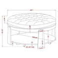 thumbnail image 6 of Furniture of America Scandi Wood Round Coffee Table in Natural and Beige, 6 of 6